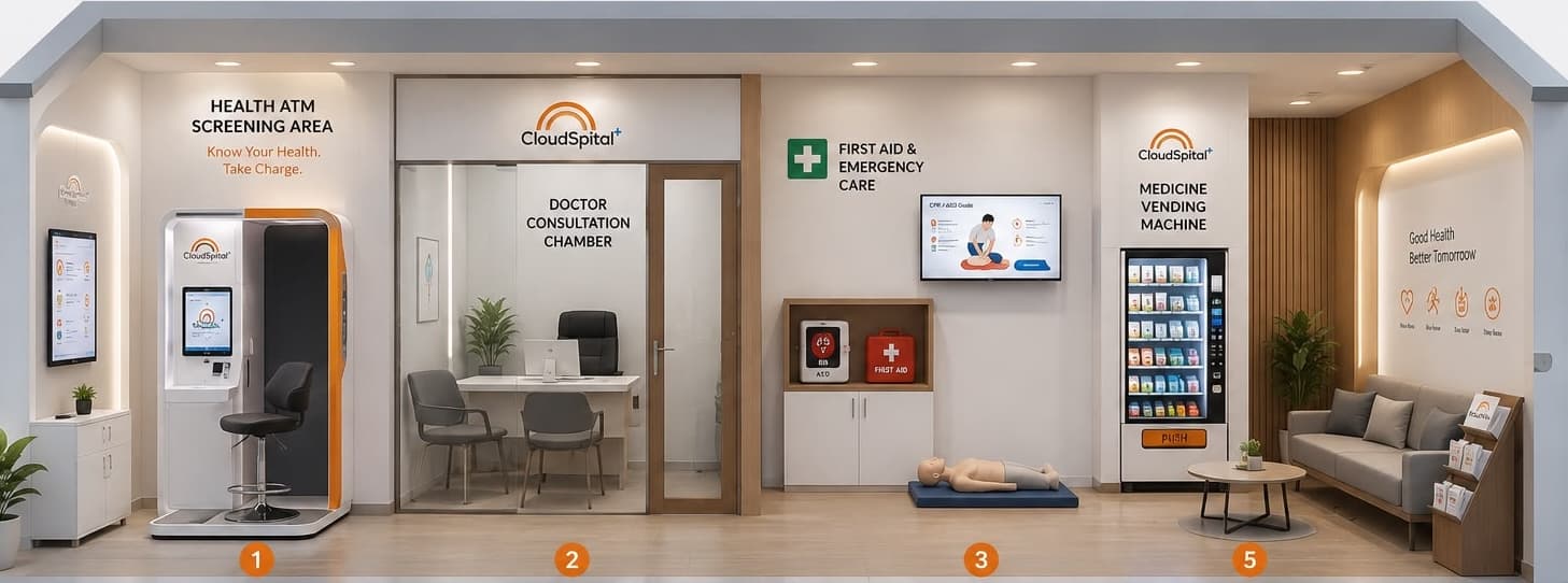 Cloudspital Point-of-Care Health Kiosk